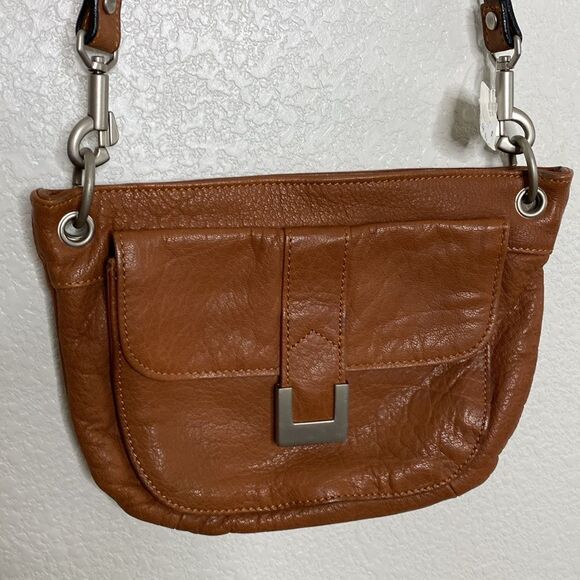 ELLEMENNO  Genuine Leather Crossbody Bag with Zipper and Magnetic Clasp Closure - Picture 2 of 8
